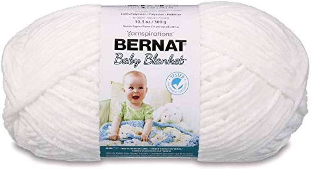 Bernat Baby Blanket Big Ball White